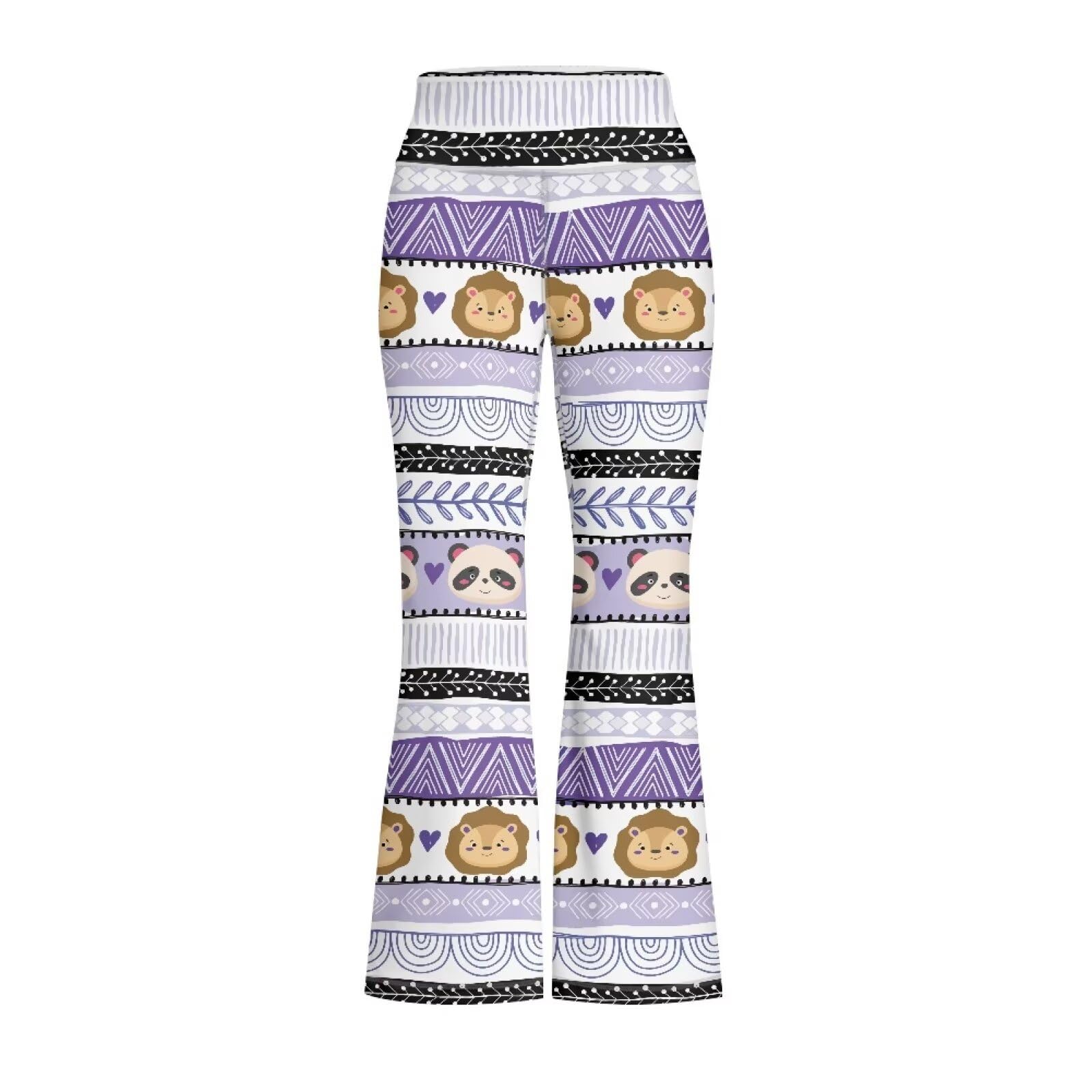 Hawapod Girls Yoga Pants Vintage Striped Flare Bell Bottoms Daily Girls Clothes