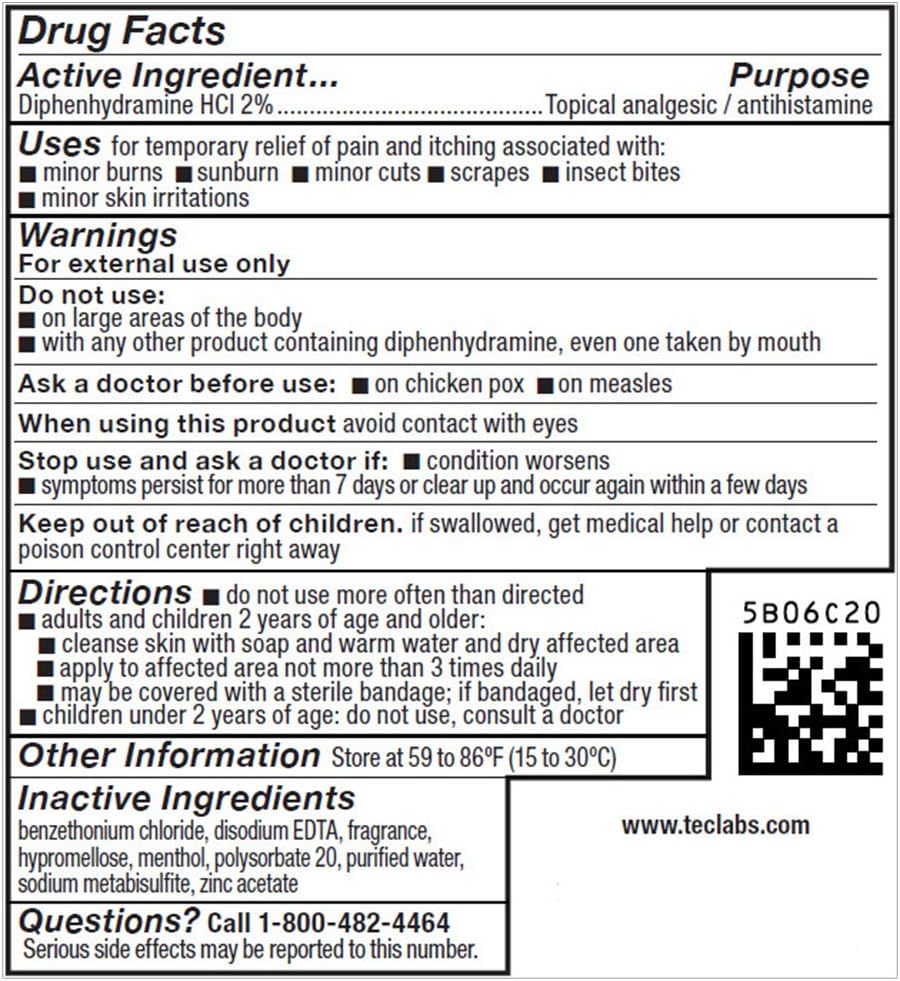 Tecnu Calagel Anti-Itch Gel, Maximum Strength Itch Relief for Rashes, Bug Bites, Stings and Minor Burn Relief, 6 oz : Health & Household