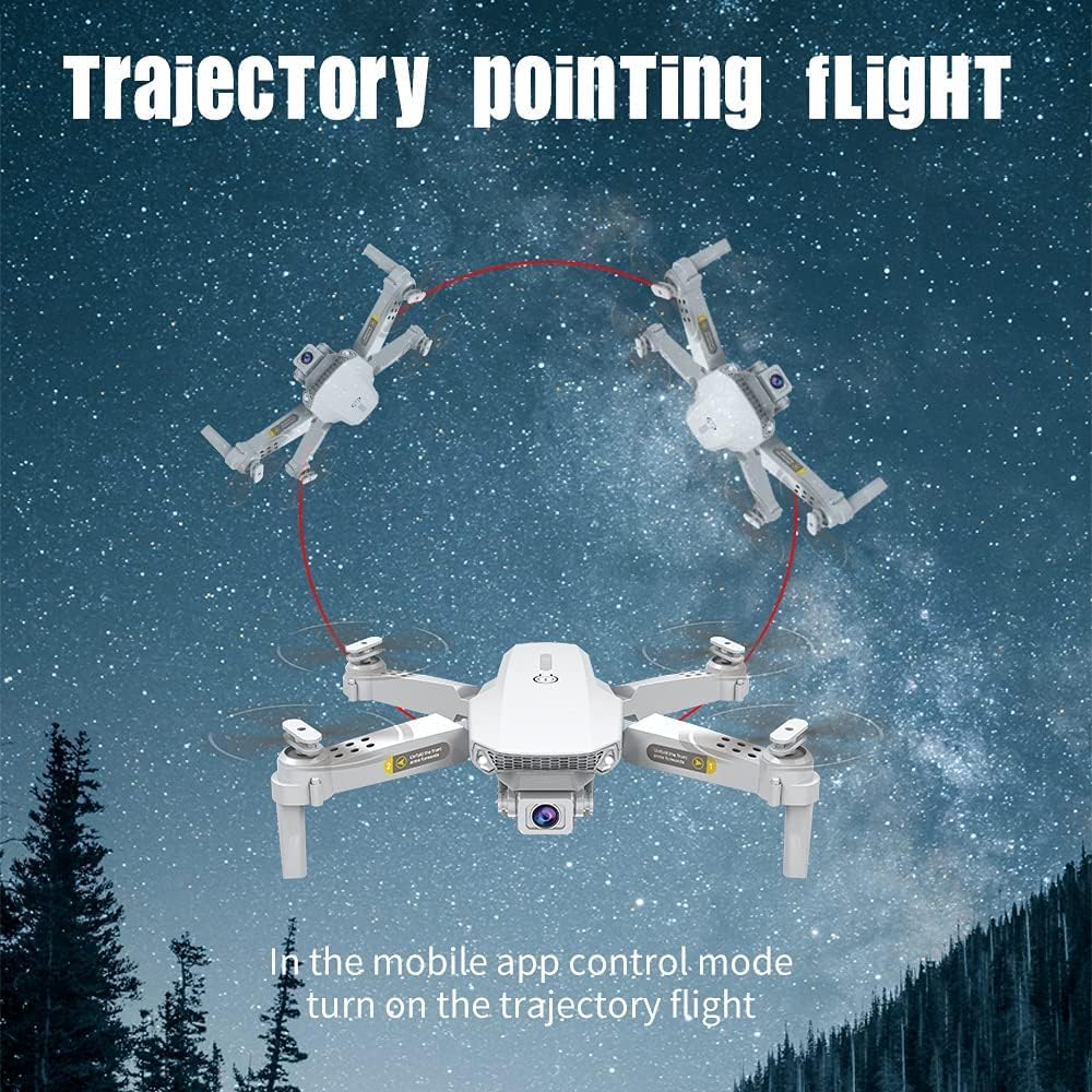 OBEST Drohne mit Kamera 4K, Faltbare RC Drone Erwachsene | Optical Flow, 2 Akkus, One Key Start/Landen, 3D Flips, Headless Modus, Mini FPV Quadcopter für Kinder und Anfänger