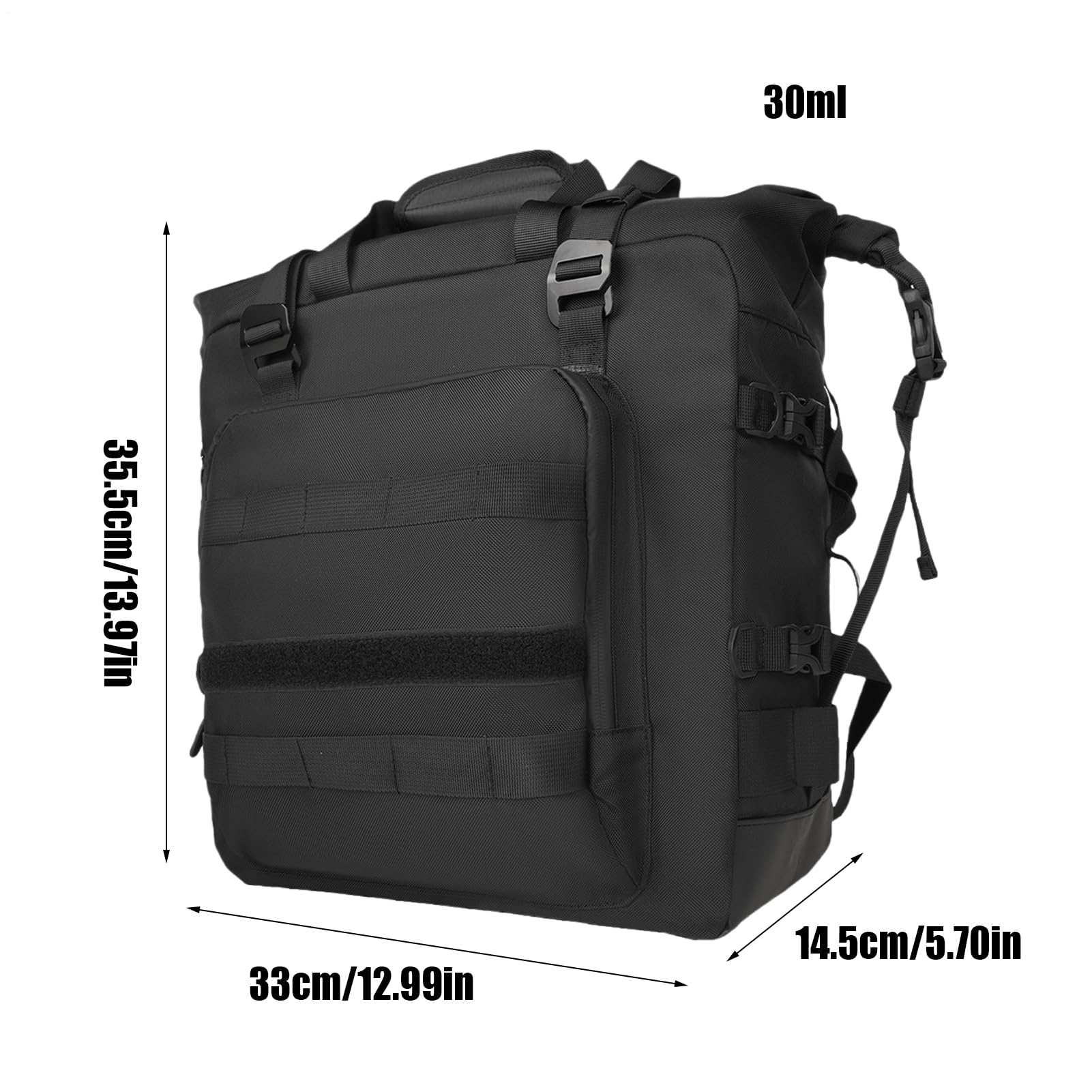 Torba motocyklowa, 30 l, wodoodporne sakwy do przechowywania