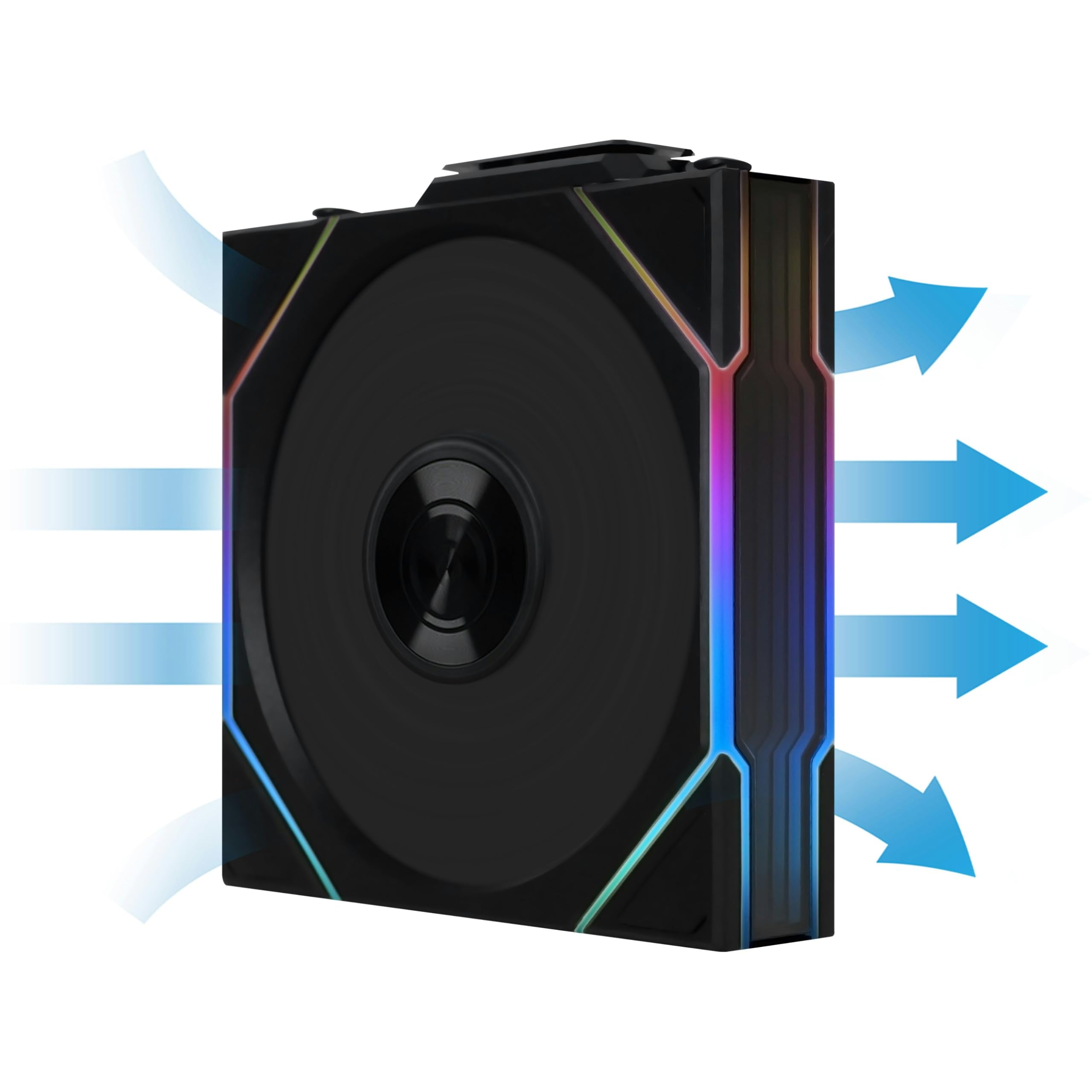 Lian Li UNI FAN TL Ventilatore per PC Wireless 120mm RGB - Confezione da 3 ventole per PC da gioco Nero | Ventole PWM - 26 LED ARGB - Fino a 2.600 RPM - Daisy Chain - Flusso d'aria elevato