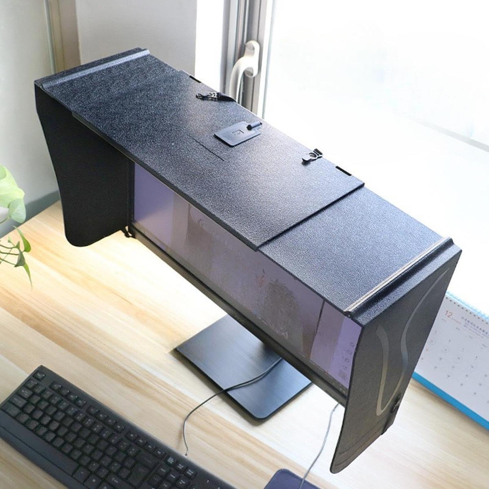 Desktop Computer Monitor Hood Sunshade Universal for Office Study Play Games-image-44