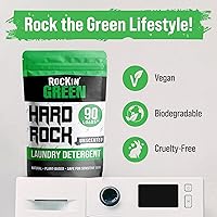 Vista 57 de Rockin' Green Detergente para ropa sucia, a base de plantas, detergente en polvo natural para ropa, vegano y biodegradable, seguro para pieles