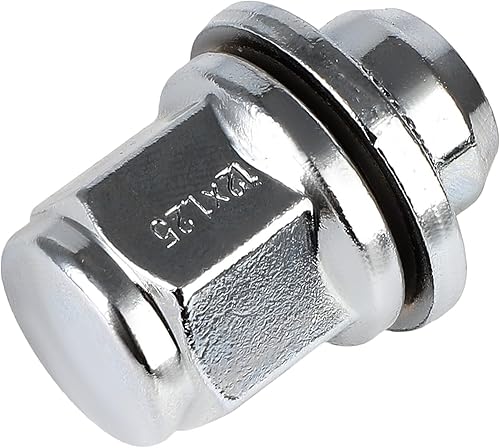 Miniatura 6 de 20 tuercas hexagonales M12x1.25 de 13/16 pulgadas (0.827 in), tuercas cromadas de extremo cerrado para Armada Frontier NP300 NP300 Frontier NV350