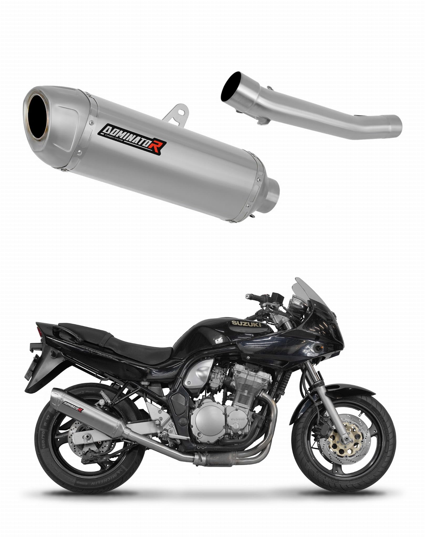 DOMINATOR Silenciador Escape S6 compatible con GSF BANDIT N/S 600 1995-1999