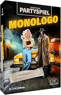 MAGNIFICUM MONOLOGO Funny Board Game from 14 Years, Creative Party Game for 2-6 People, Board Game for Adults & Teenagers, Game Evening, for Friends of Role Play