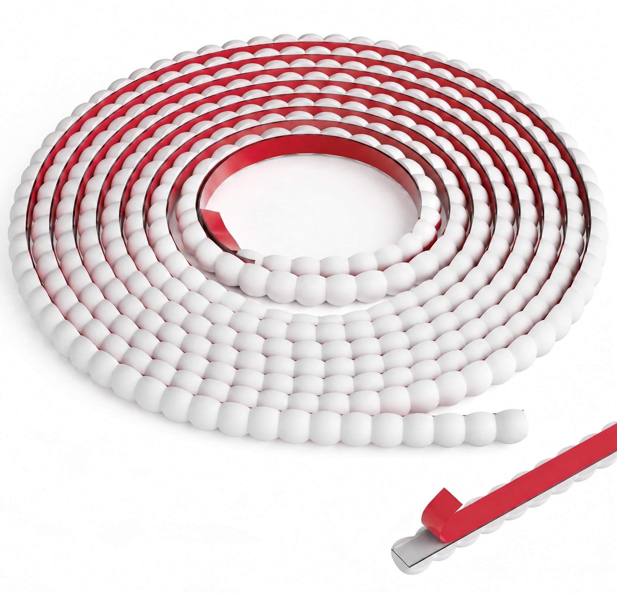 5m Bobbin Trim Moulding Beading PVC Flexible Self Adhesive for Wall