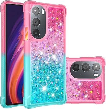 Case for Motorola Moto Edge Plus 2022, Premium Stylish Gradient Bling Quicksand Sparkle Shiny Glitters Fashion Shockproof Cover Case for Motorola Moto Edge Plus 2022-Color#2