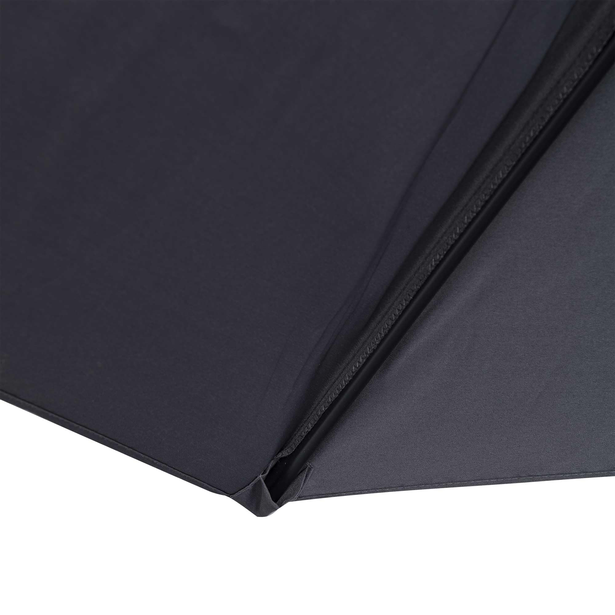 WERKA PRO Parasol Déporté Jardin - Cadre Métallique Robuste Toile Polyester 180 g/m² - Système Inclinable Rotatif - Gris Anth