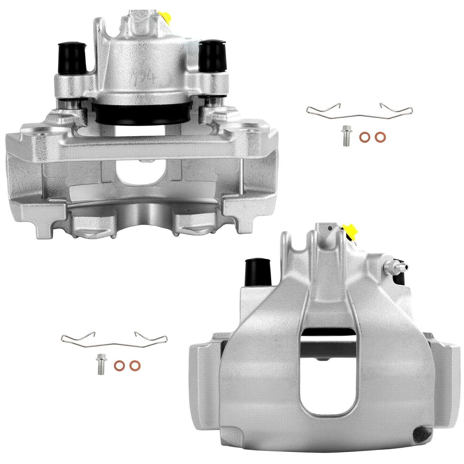 SCITOO - Front Disc Brake Calipers Assembly w/Bracket For Volvo | Model - For S60 2001-2007,For S80 1999-2006,For V70 2001-2007,For XC70 2003-2007 19B2590A 19B2591A