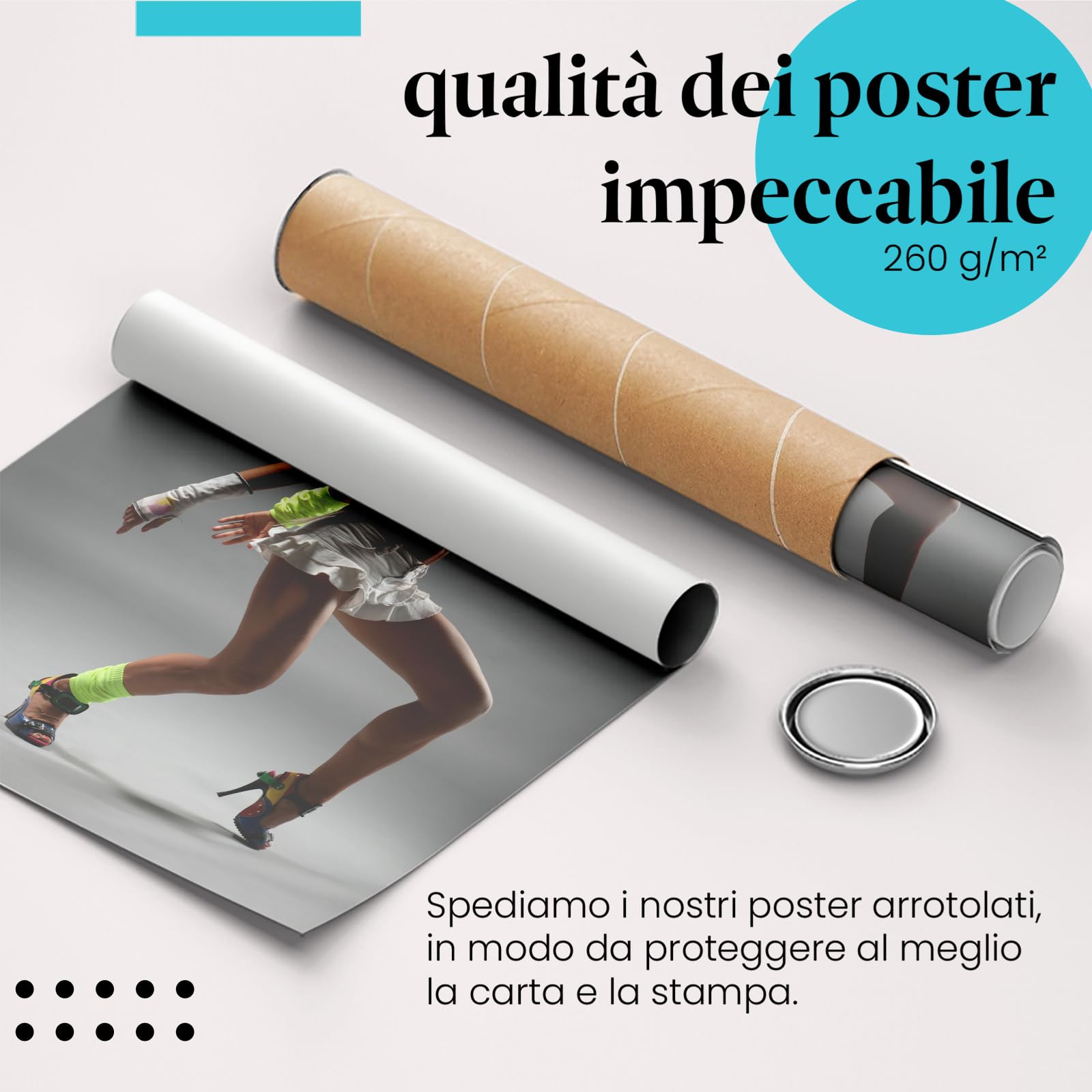 Postereck - 0634 - Hip hop, ballerina sexy donna musica street dance - Decorazione da Parete, Stampa Fotografica, Idea Regalo, Quadri - Tela - 100,0 cm x 75,0 cm