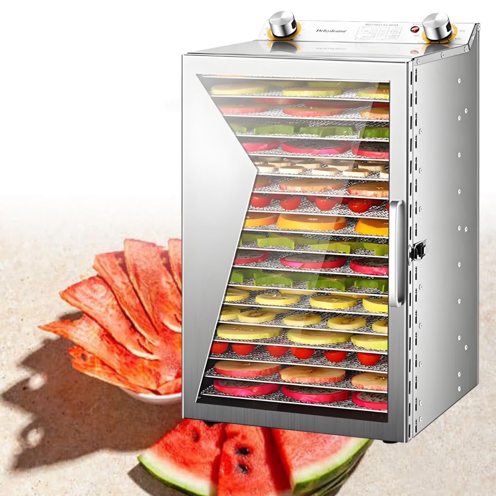 Wianqian Multicolor Commercial Electric Food Dryer, Commercial Food-Dehydrator Machine 18Layer
