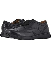 Black Milled Leather/Black Sole