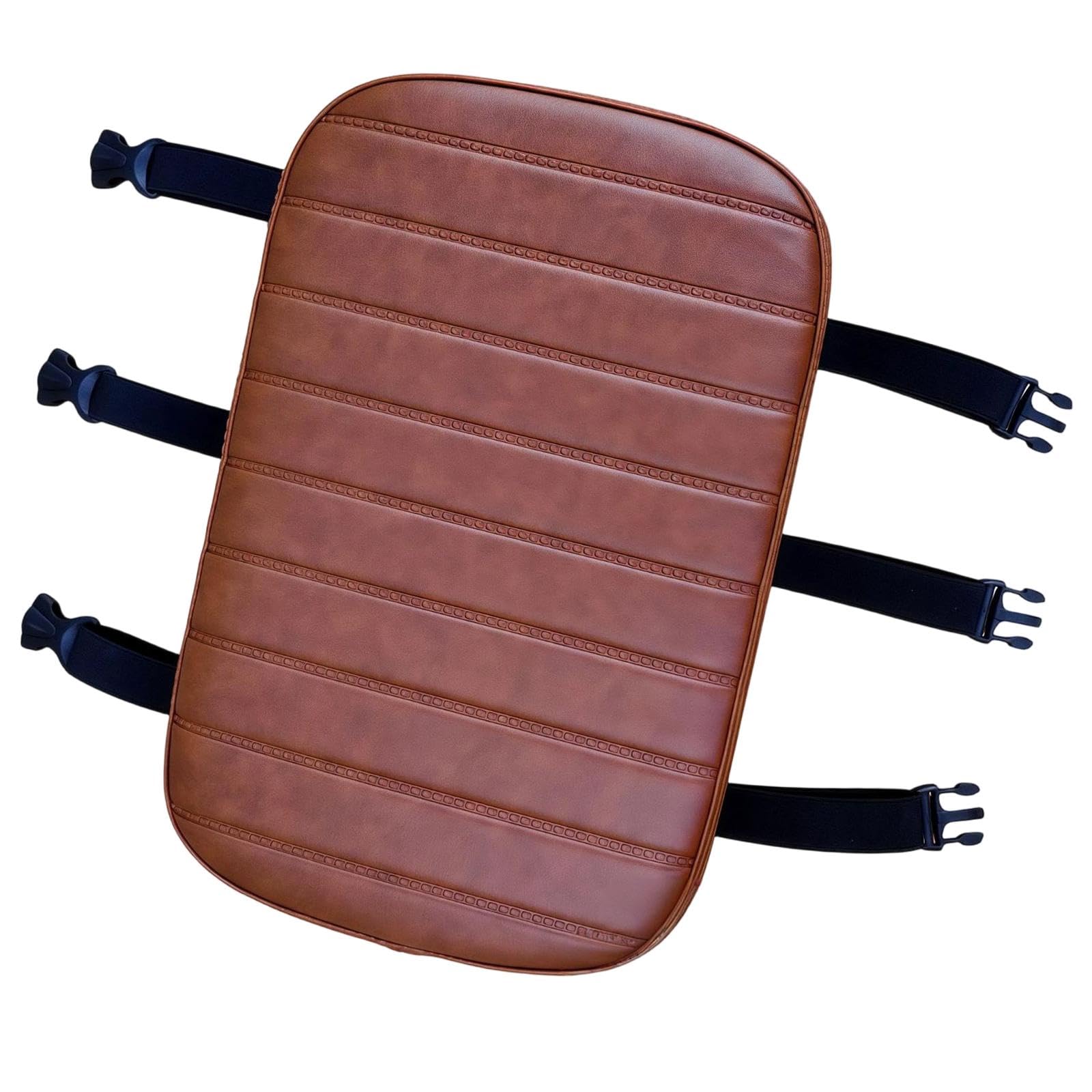 Coussin de Selle Arrière de Vélo Manned avec Rembourrage en Mousse épaisse, en Cuir PU, Conception Robuste à Trois Sangles, Remplacement de Selle Univ