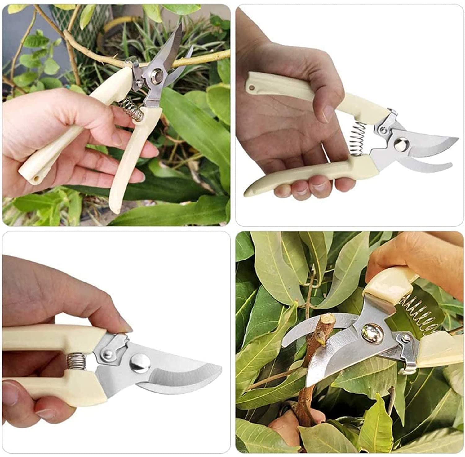 Forbici da potatura, cesoie per Alberi, Forbici da Giardino Multifunzione per Rami, Fiori, Rose, Frutta, Piante, Bonsai