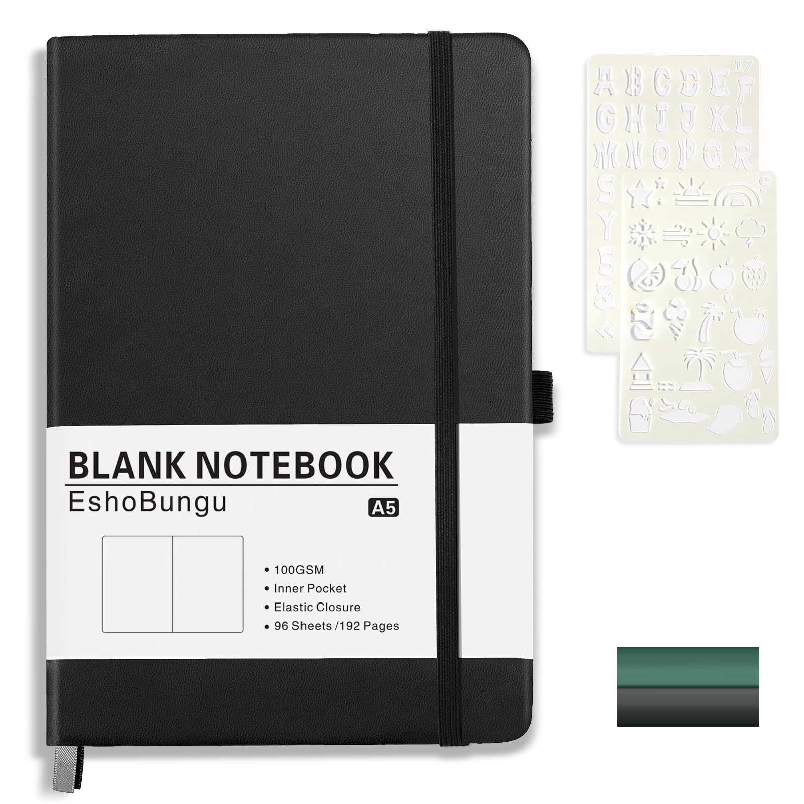 Amazon.co.jp: A5 Notebook, Solid Hardcover, 100g Cardboard, 192