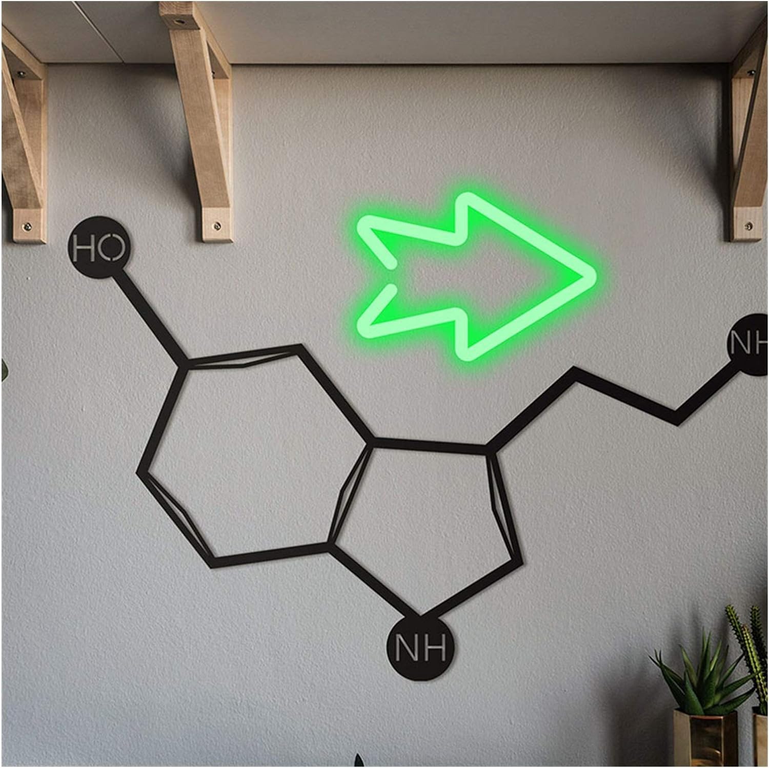 Letrero acrílico retroiluminado Luz LED, carteles personalizados, tapices de pared for tienda en casa, Bar interior, Navidad, boda, fiesta de cumpleaños, decoración de Pub, 43*30cm Letrero luminoso de