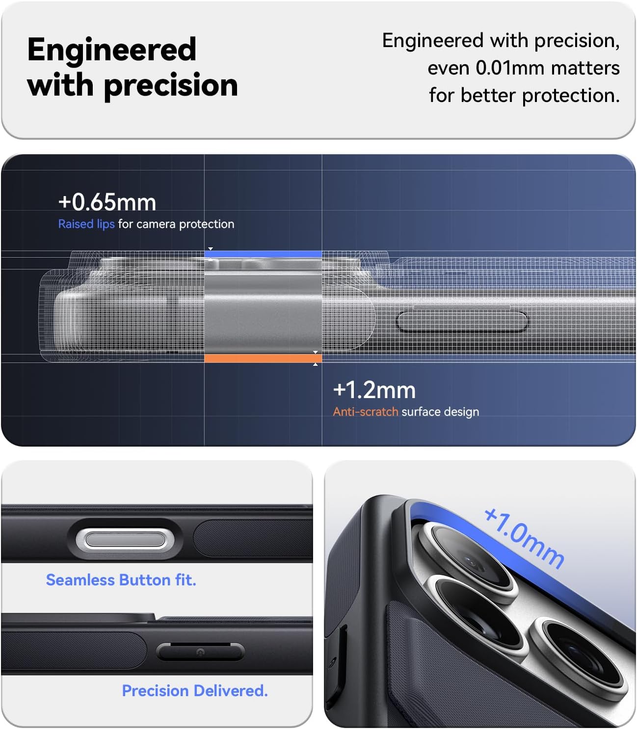 X Fold Stand for iPhone 17 Pro Case Compatible with MagSafe [Nano TechWoven] [16FT Military Grade Protection] Shockproof Anti-Slip, Slim for 17 Pro Case with Stand 6.3" - Black