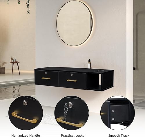 Miniatura 4 de Winado Estación de peluquería para estilista de peluquería, equipo de spa de salón de belleza, estación de gabinete de salón con cajón de