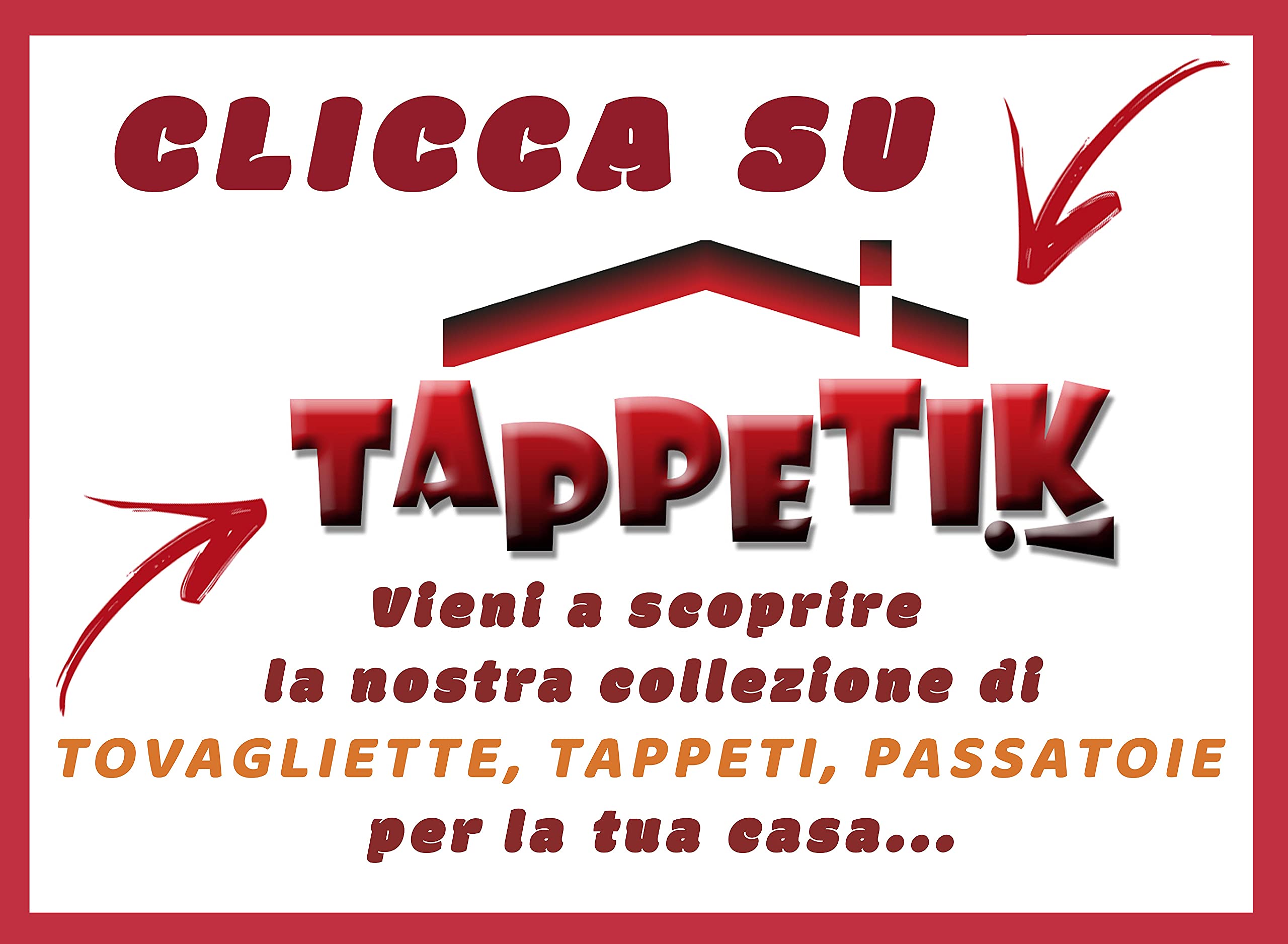 TAPPETIK Tappeto, Passatoia in Stampa Digitale Alta qualità, Ampia Gamma di Colori e Disegni (Serie DIGIT) VARIE MISURE (Cementine rigate, 52 x 120 cm)