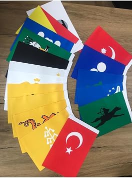 Asyabayrak, 17li Eski T rk Devletleri Bayraklar  SADECE BAYRAK, KA DE01