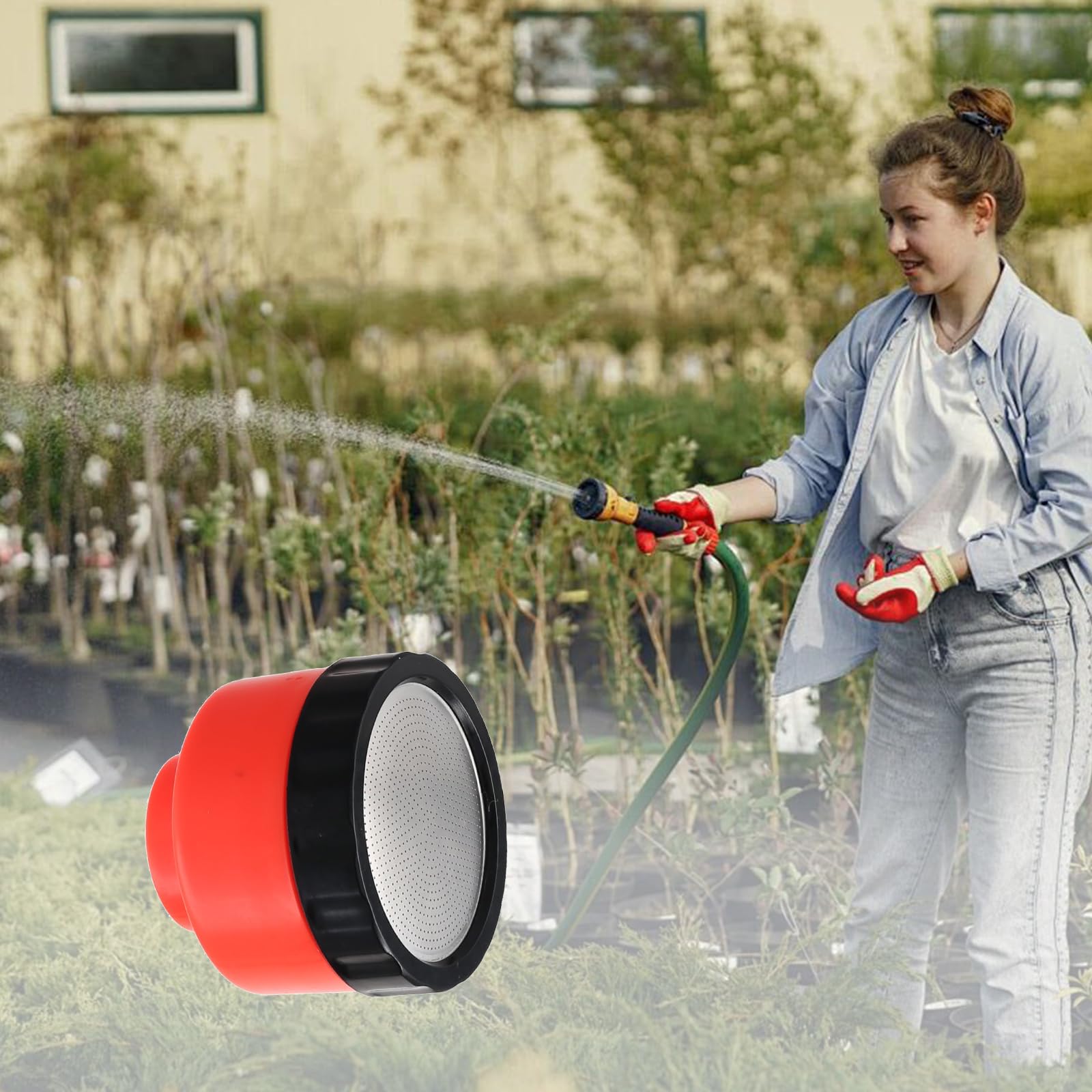 Dramm Ugello Irrigazione 11000 - 11 Litri/minuto, Disco In Acciaio Inox Con 1000 Fori, Doccia Morbida Per Piante E Semenzai