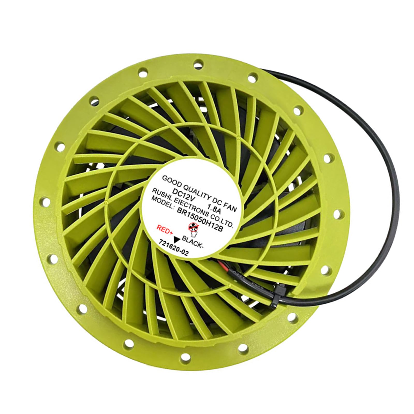 CHENZILIN Low Noise 6500RPM Duct Fan Exhaust Blower 12V Ventilation Fan for Bathroom Kitchen Greenhouse and Warehouse