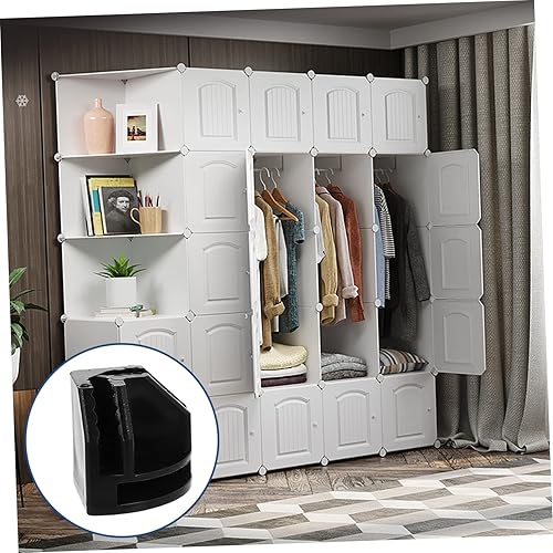 Miniatura 4 de DOITOOL Estante de almacenamiento de plástico con hebilla de 60 piezas, estante de alambre de metal, rejilla de alambre, cubo de alambre de