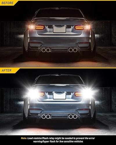 Miniatura 51 de AUXITO LED 3157-3156 - Bombillas LED Blanco,Amarillo ámbar,Rojo brillante