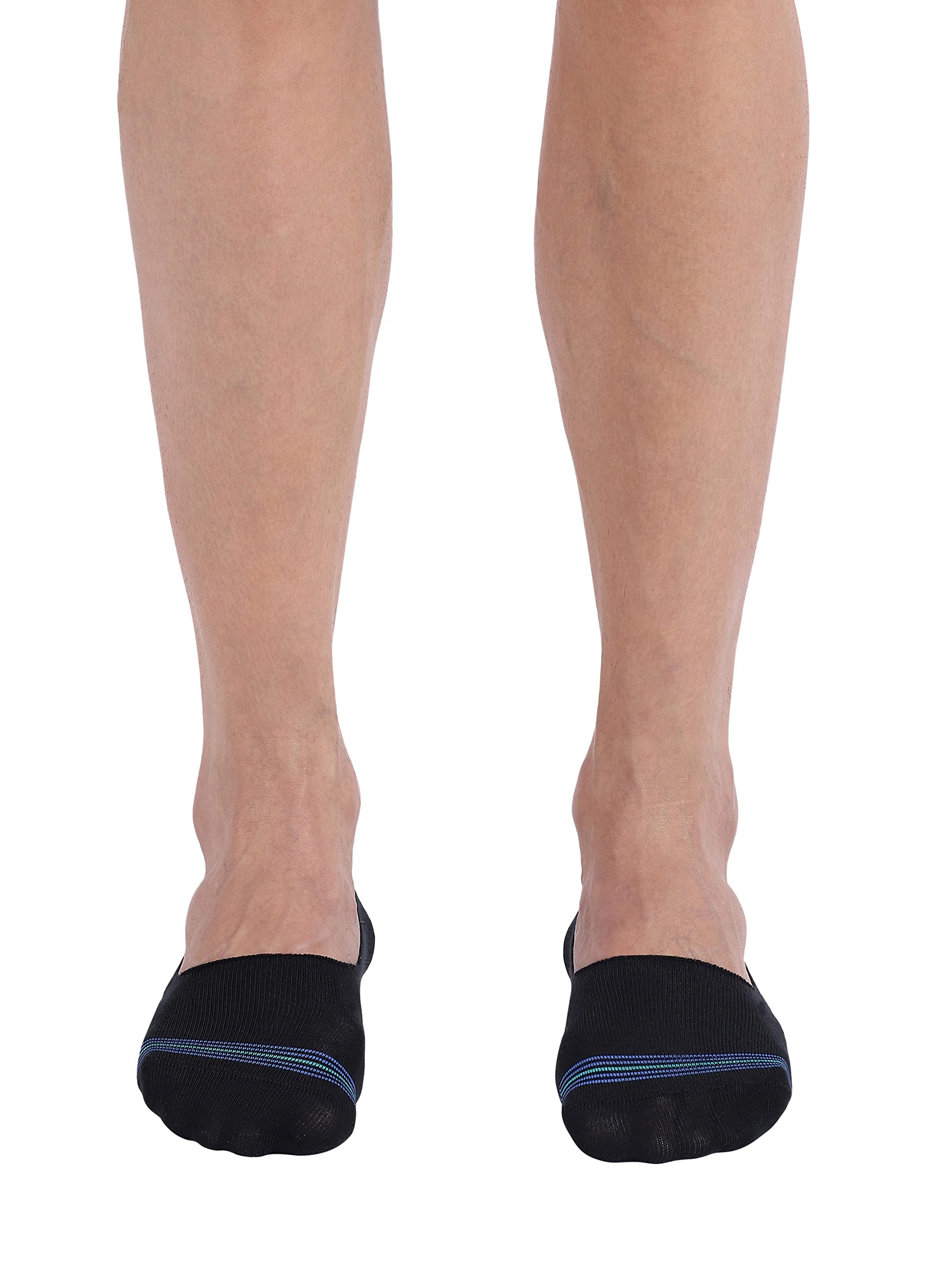 Men's No Show Cotton Socks 7060_Black_FREE SIZE-image-41