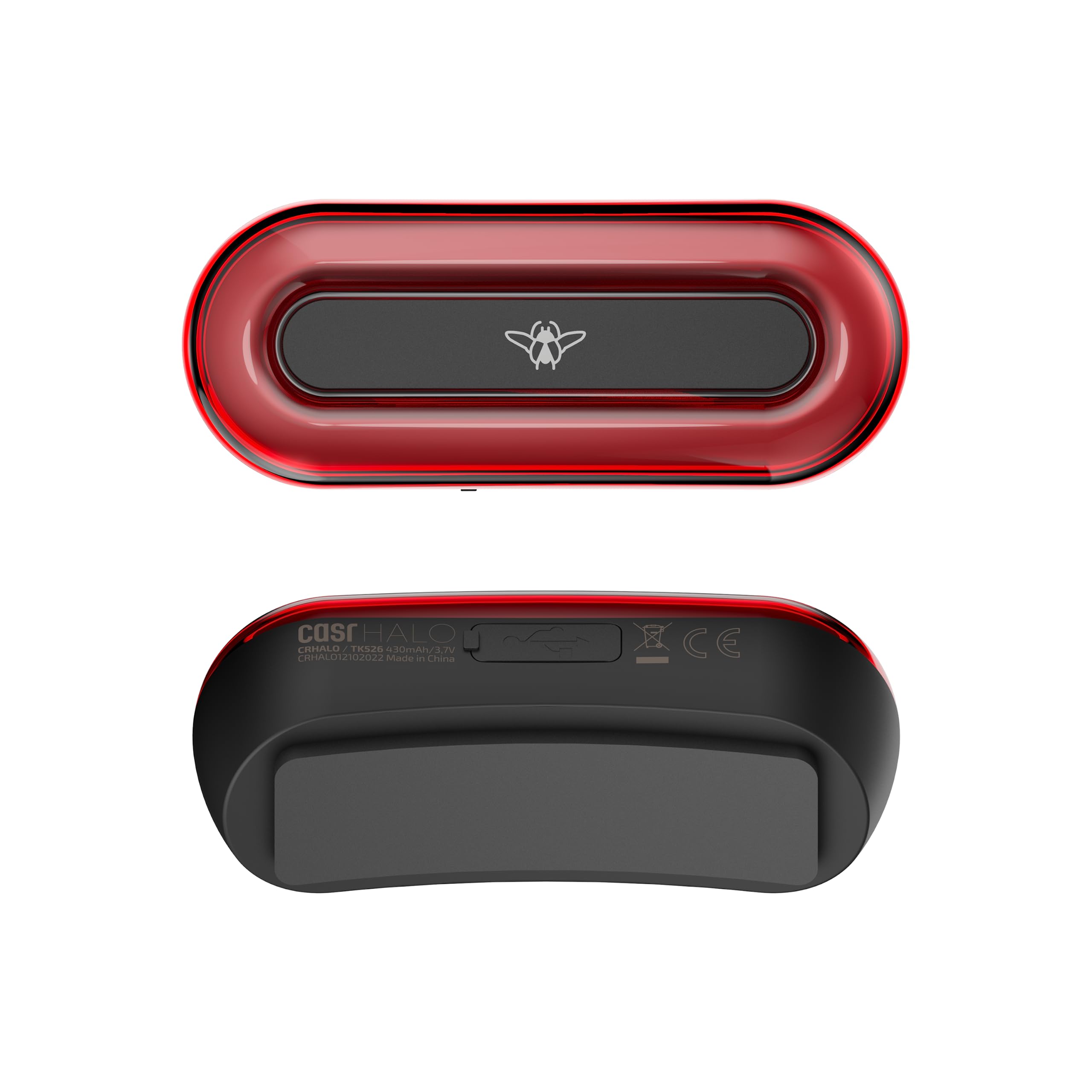 CASR Halo Led, Système Led pour casques de mobilité, Grande visibilité, Large autonomie, Universel, Améliore la visibilité de nuit, Grande autonomie, Recharge via USB-C