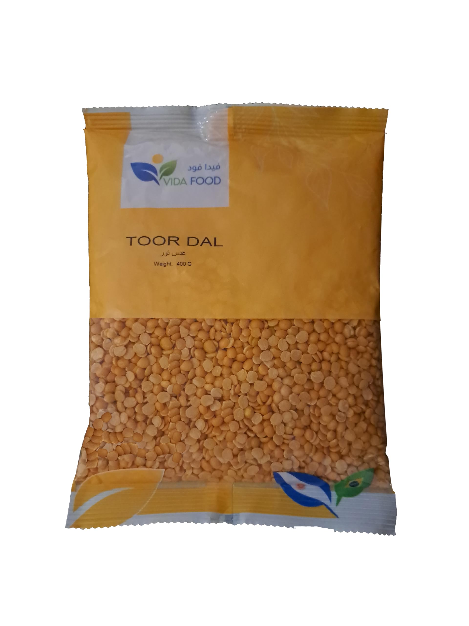 Vida Food Toor Dal - Free from GMO and Natural - Rich with Protein, Fiber, Vitamins & Minerals - 400 g