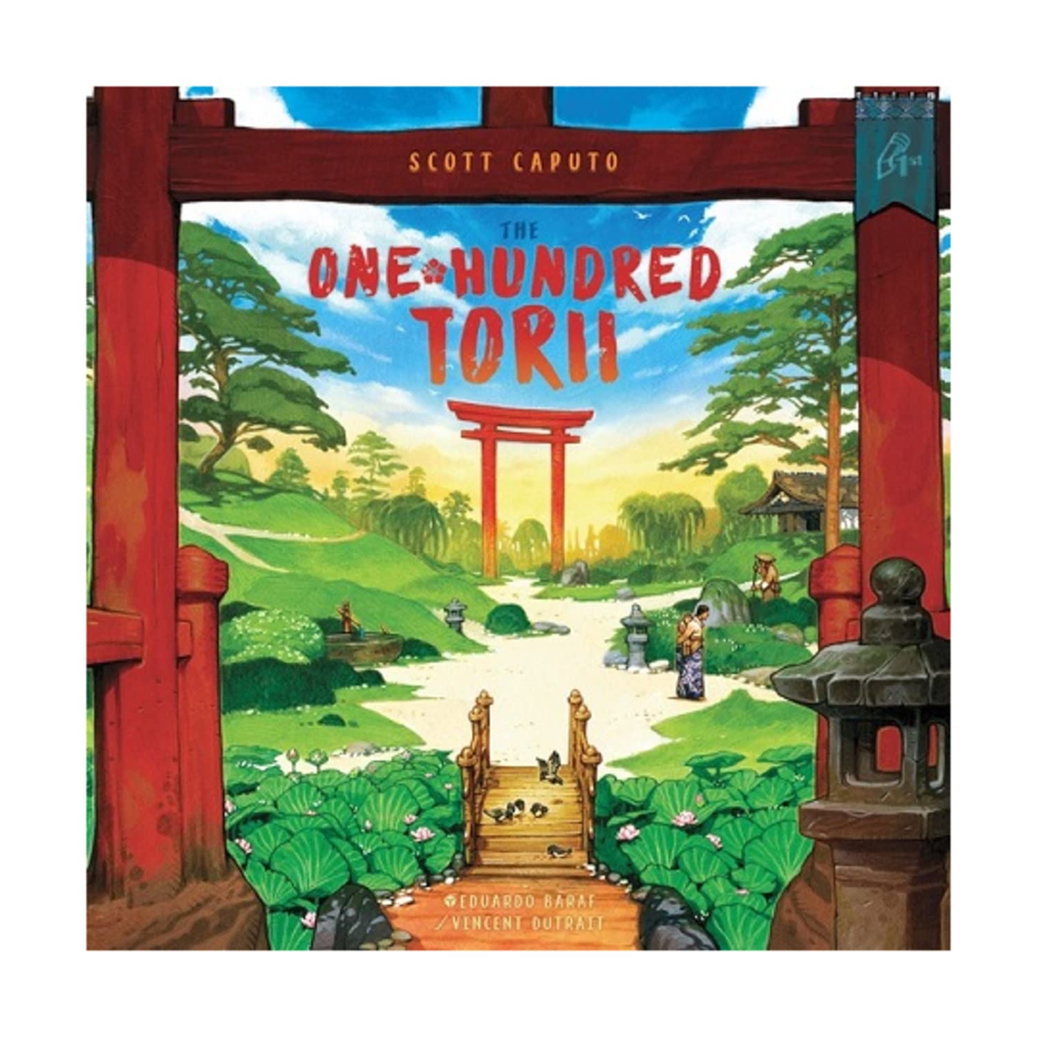 Pencil First Games The One Hundred Torii Board Game – A Beautiful, Serene Tile-Laying Game in a Japanese Garden by Pencil First Games for 1-4 Players