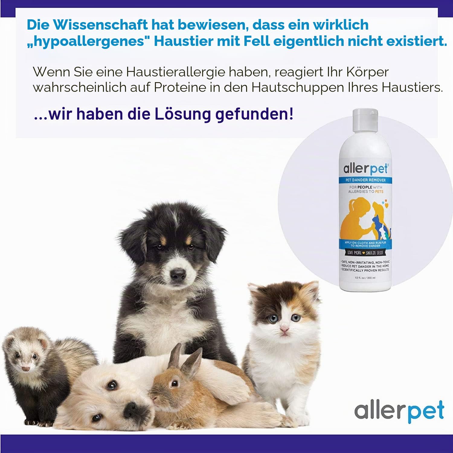 Allerpet Haustier-Allergen-Entferner, 355 ml (1er Pack)