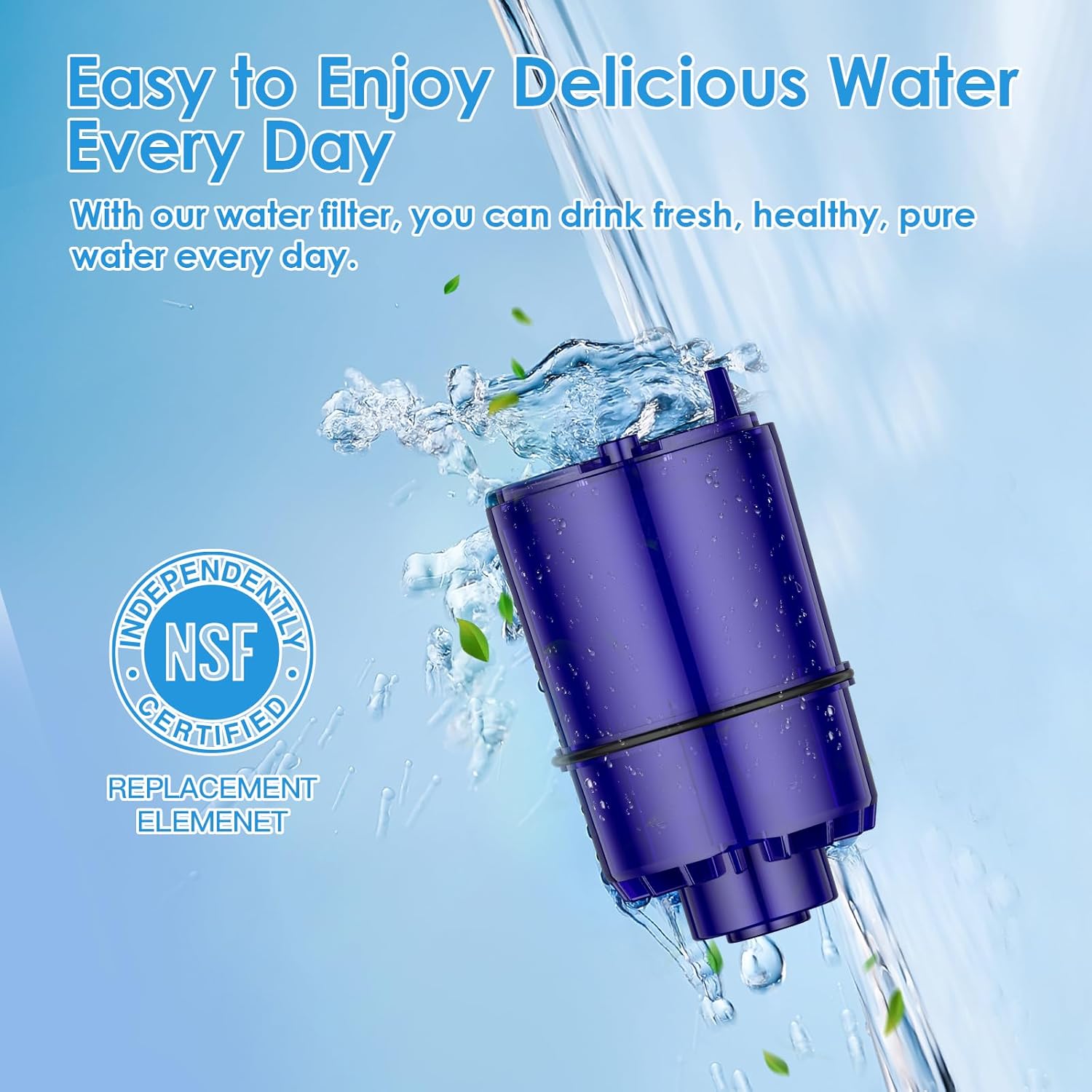 Faucet Water Filter Replacement Fit for All PUR, for PUR Plus Faucet Filtration Systems, NSF Certified Water Filter Compatible with Pur RF-9999, 2 Pack - Image 2