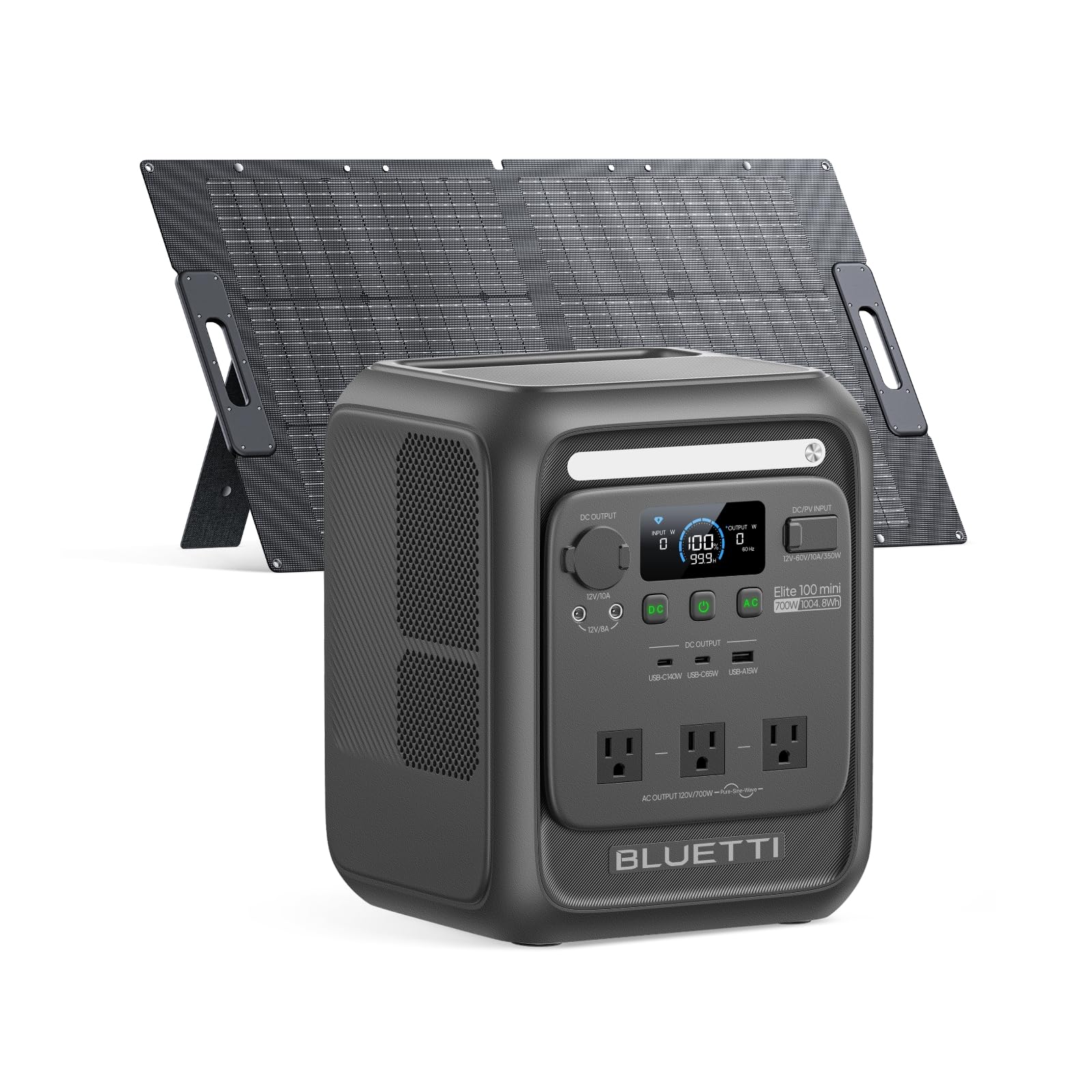 BLUETTI Solar Generator 1004Wh with Solar Panel