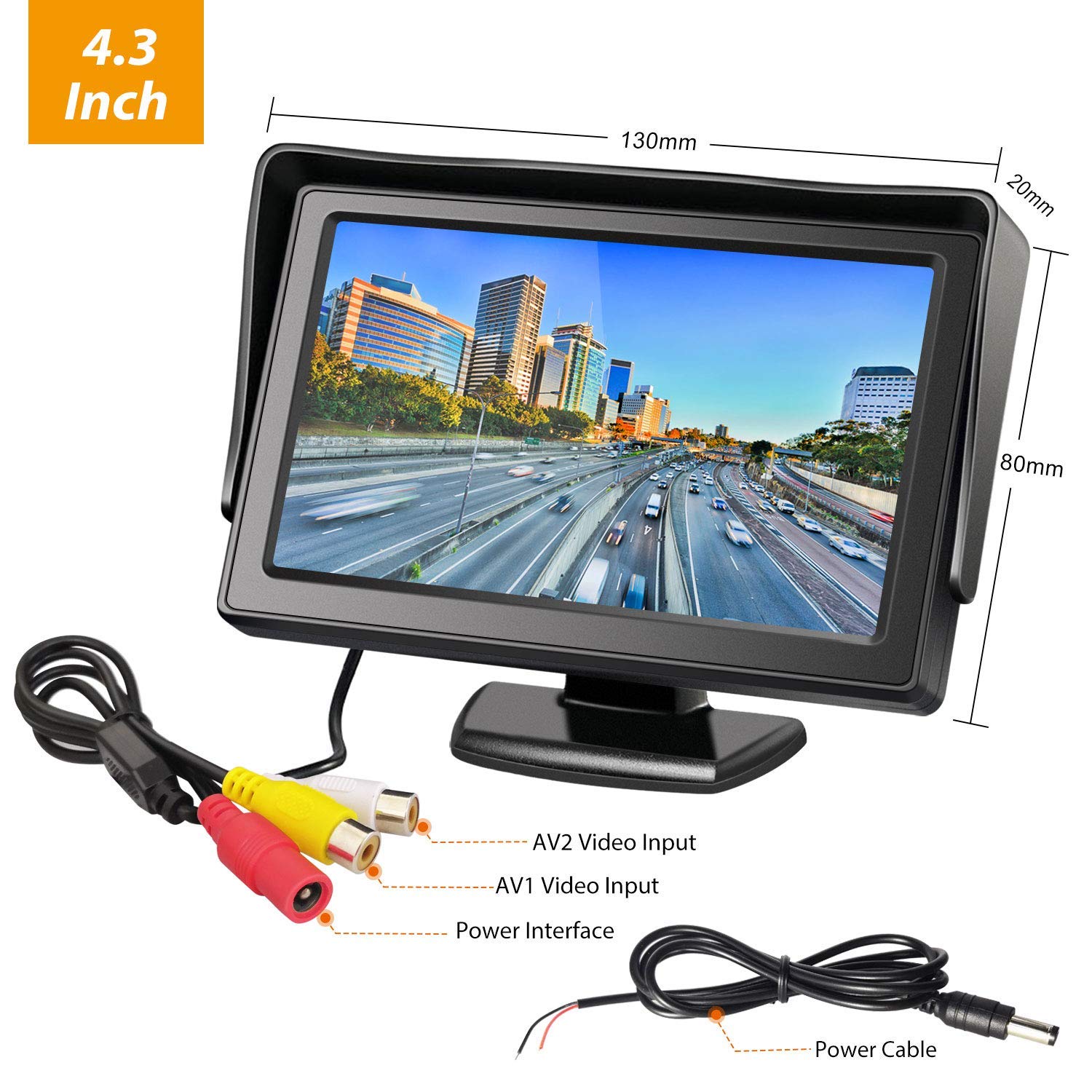 Pantalla Camara Marcha Atras Raspberry Pi 3 Monitor Auto 7 Pollici Per Telecamera Retromarcia
