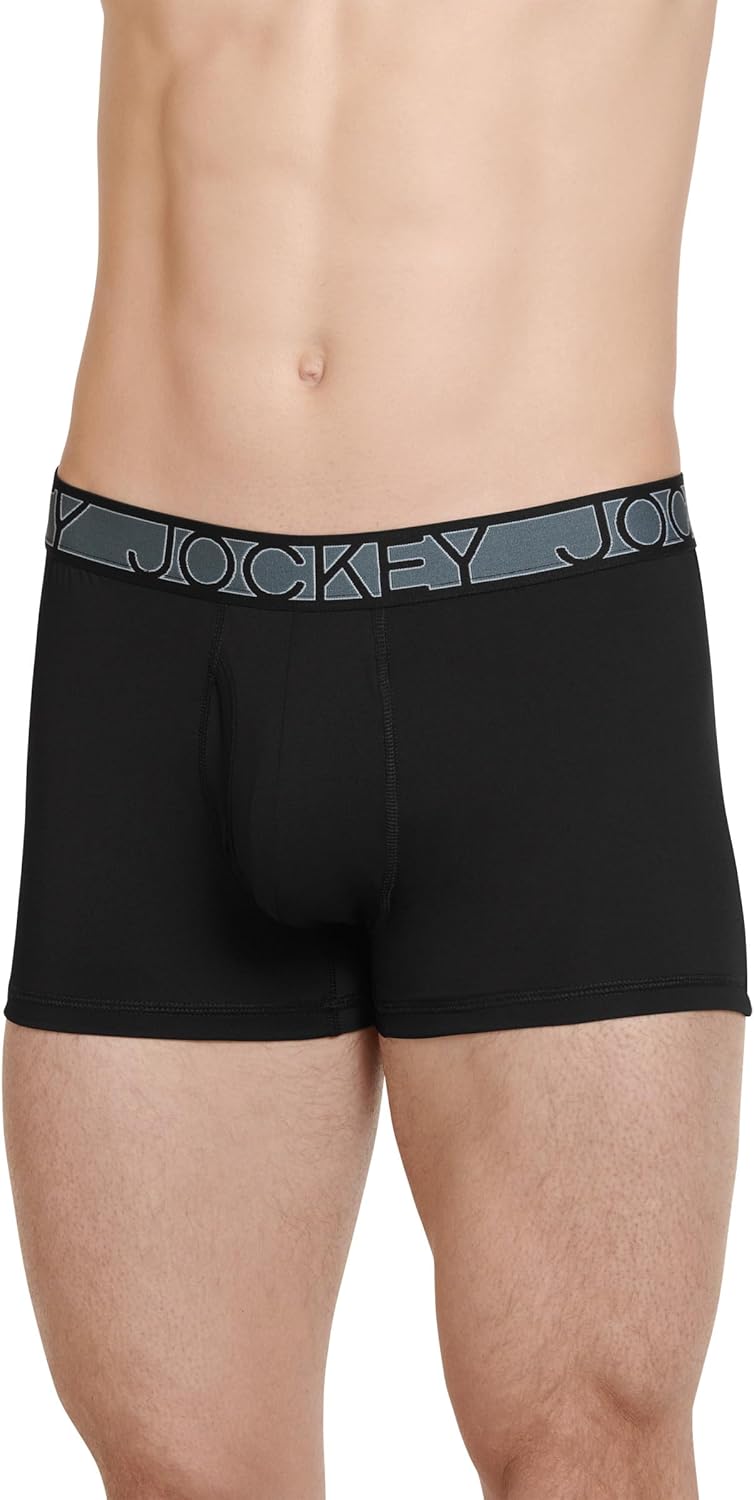 Jockey Men's Underwear Active Microfiber 2.5" Trunk - 3 Pack - Image 2