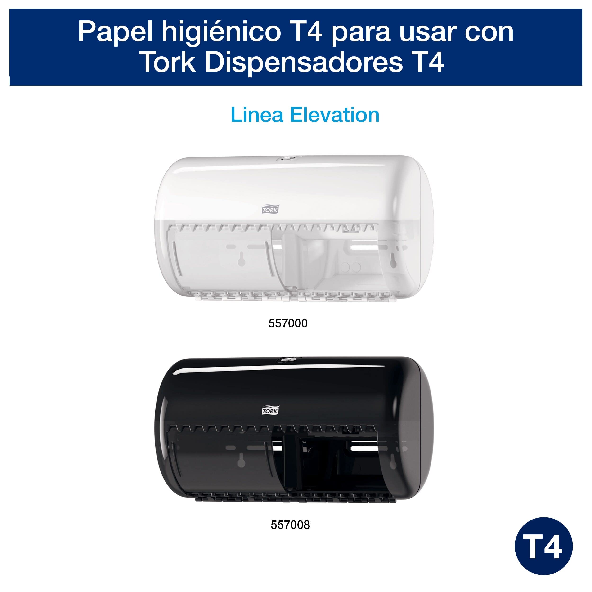 Tork 110405 - Pack de 7x6 rollos de papel higiénico x 153 hojas, 4 capas, color blanco