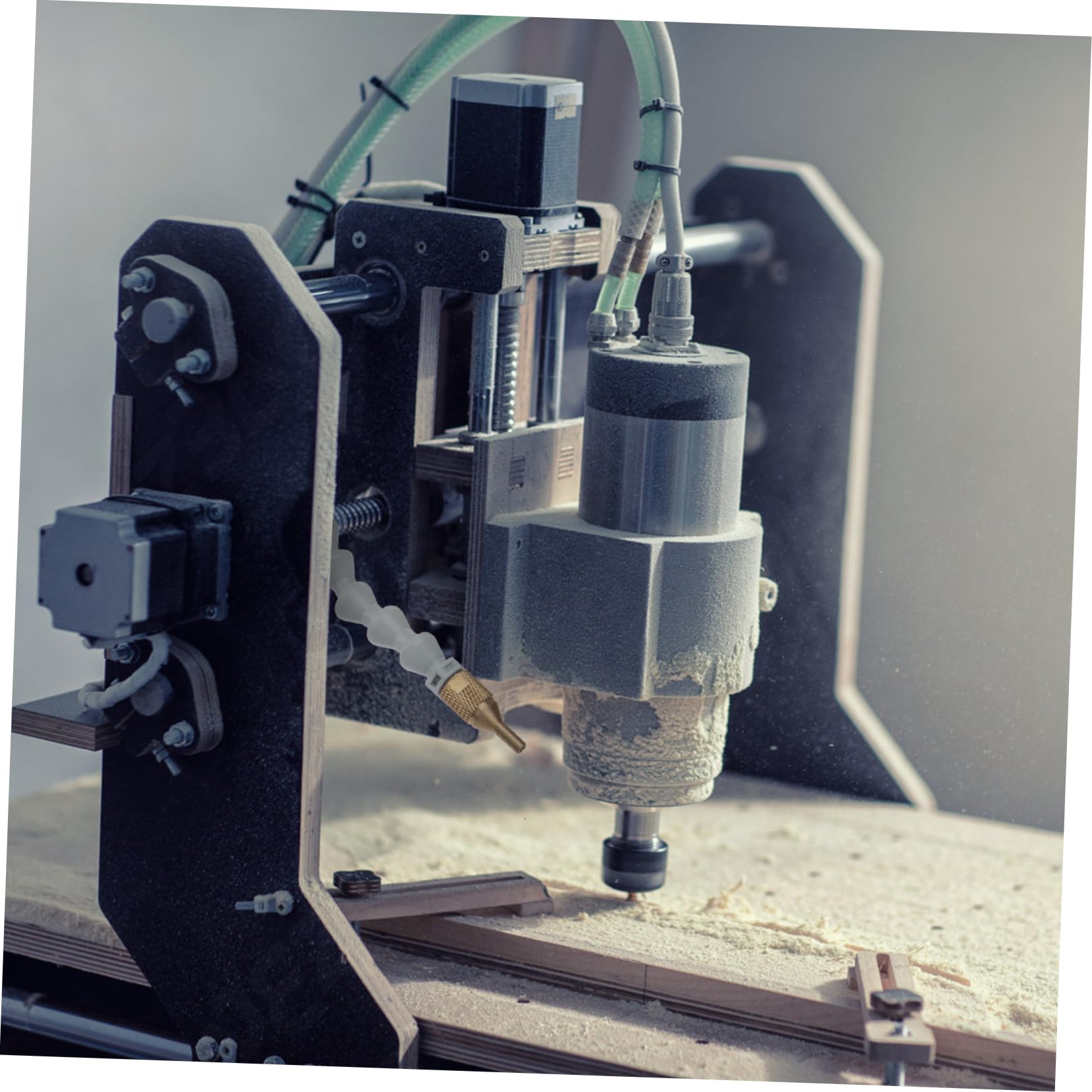 BESTonZON Système De Pulvérisation Pour Lubrification De Tour Cnc Buse De Refroidissement Par Brouillard Compatible Avec Machine De Gravure