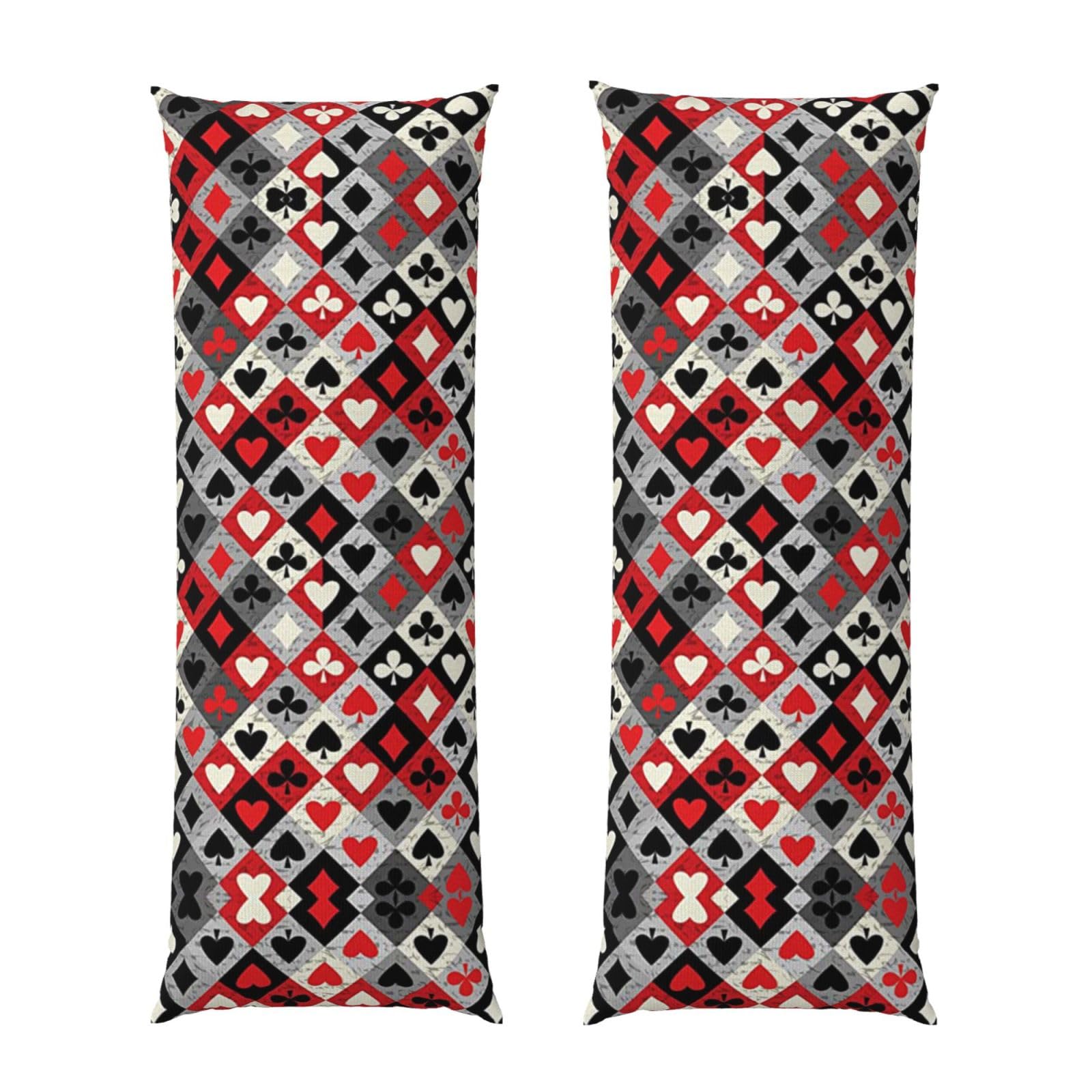 Taie d'oreiller rectangulaire haut de gamme motif losange tissage carreaux 50x137 cm