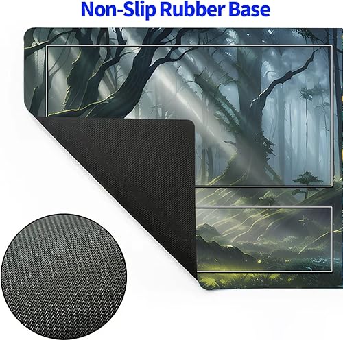 Vista 78 de MTG - Tapete de juego con bordes cosidos, parte inferior de goma antideslizante, tapete de juego TCG para gatos, superficie de goma lisa, tapete