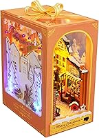 Vista 1 de Spilay Kit de bricolaje para libros para casa de muñecas, estantería para libros, decoración de pasillo, kit de creación de modelos de sujetalibros