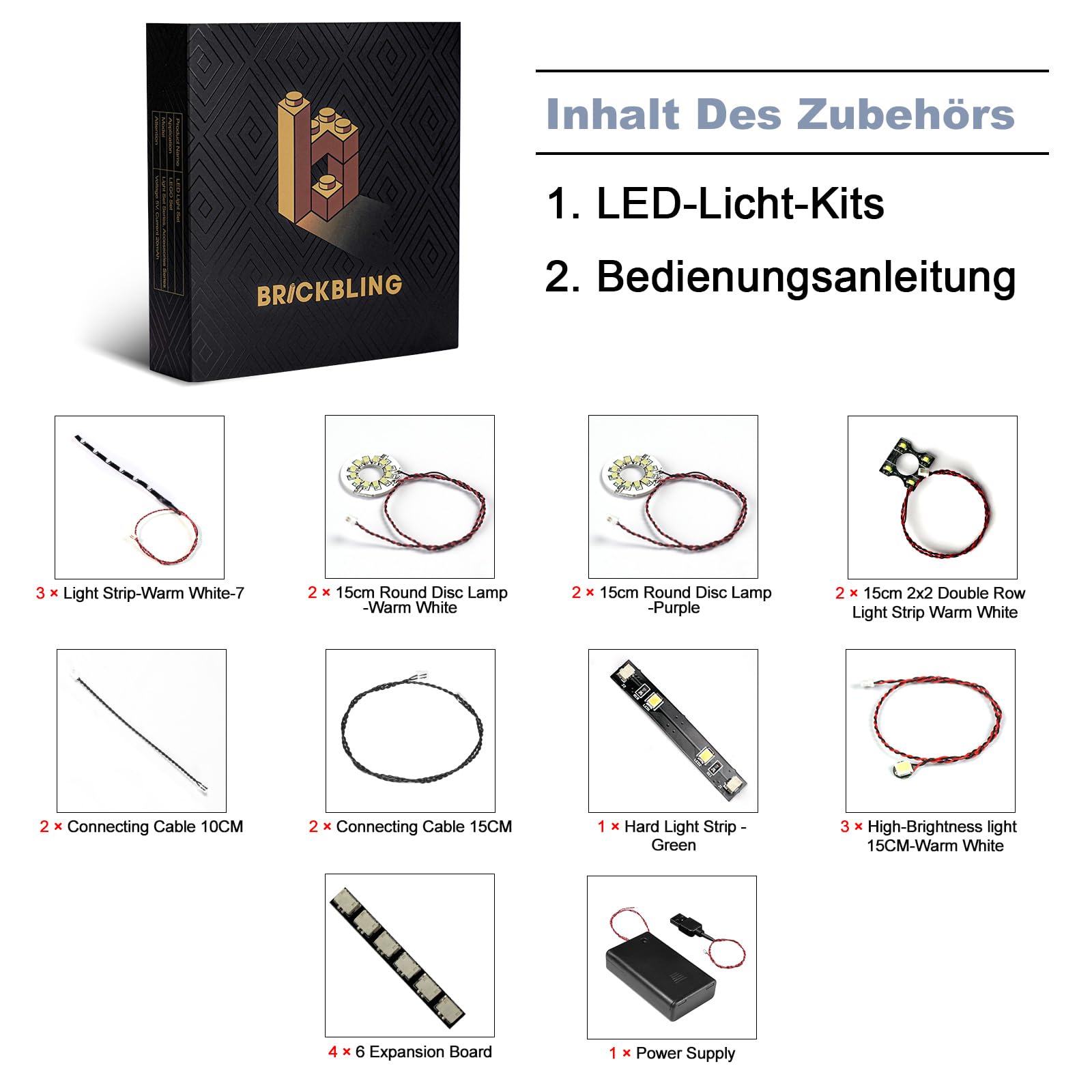 Kit d'éclairage LED compatible avec Lego 11505 Woodland Mushrooms (pas de modèle), kit d'éclairage décoratif compatible avec Lego Woodland Mushrooms modèle de briques de construction