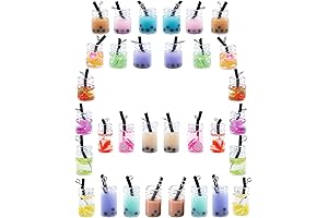 32-Piece Boba Jibbitz Value Pack: Express Your Boba Love!