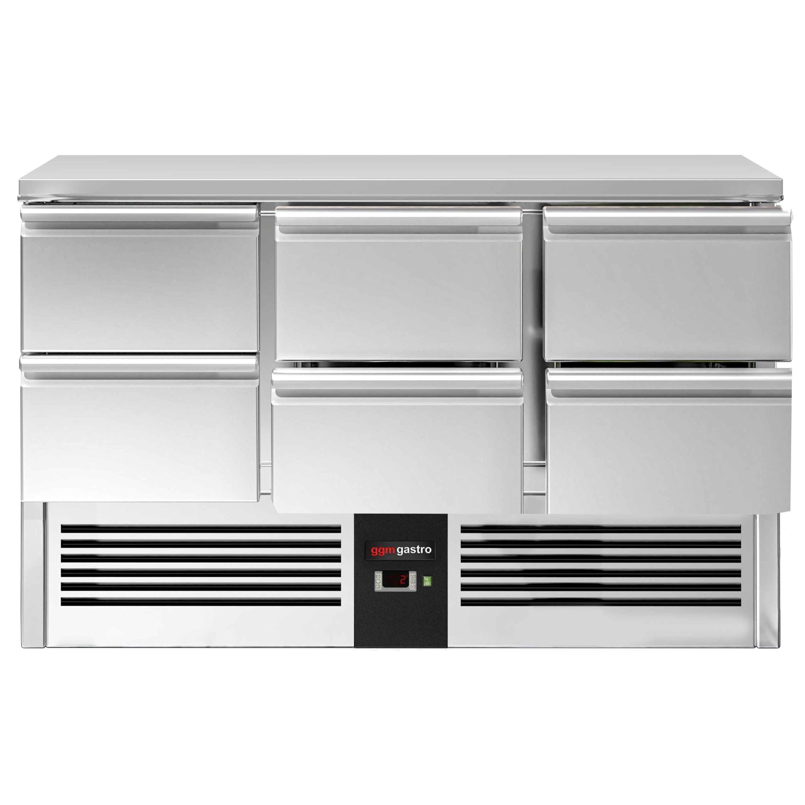 GGM Gastro Kühltisch Premium 6 Schubladen 137x70 cm