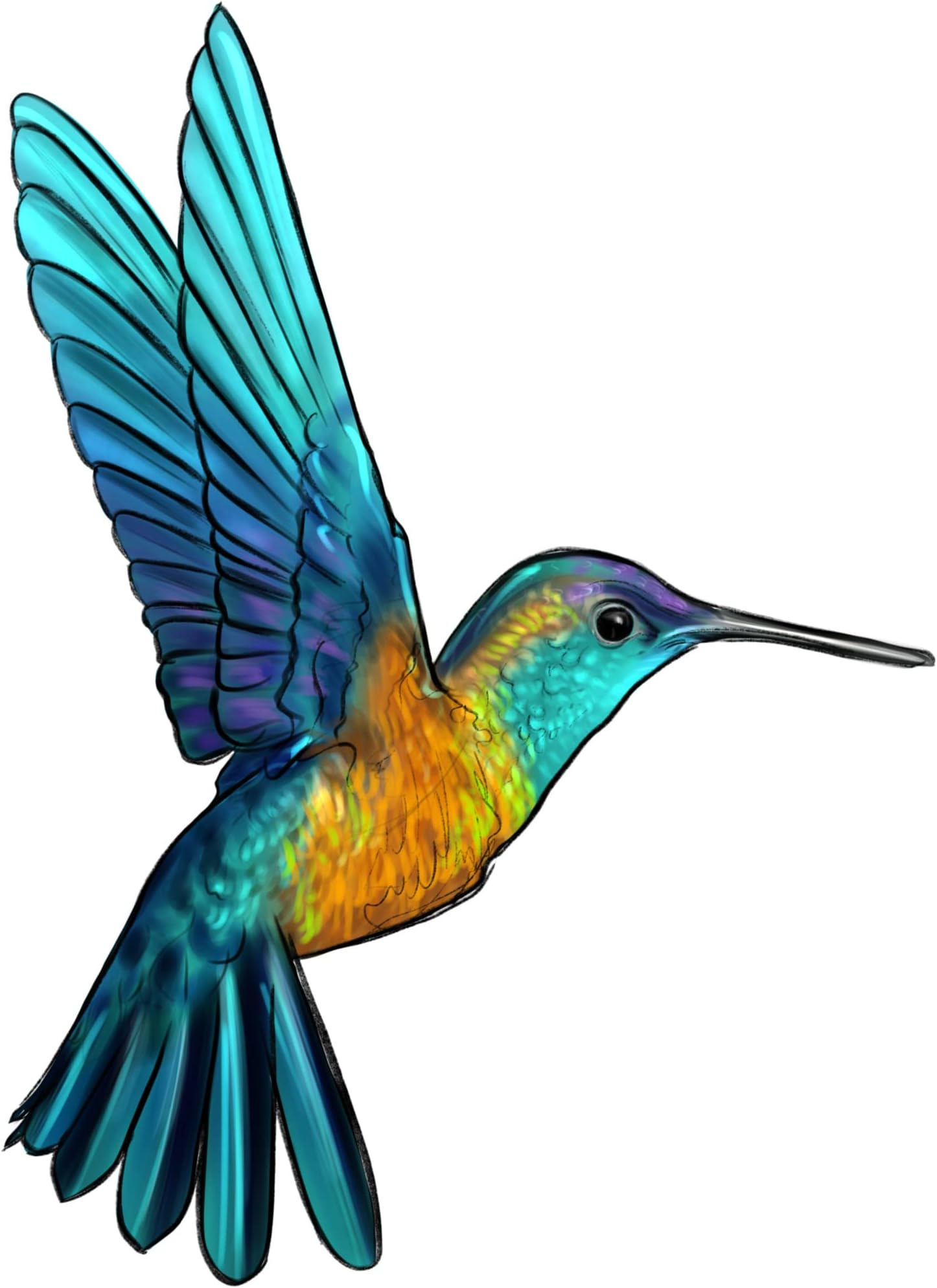 Hummingbird Sublimation Transfer, Hummer Sub Image, Ready to Press, Printed, Ready to Use, Bird Sublimation, Birds, Ornithology, Bird Lover (Mug x4)