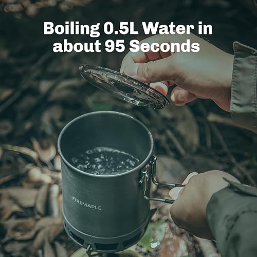 Miniatura 3 de Fire-Maple Petrel Quickboil Pro Sistema de cocina ultraligero  Juego de ollas de cocina compactas y de ebullición rápida, ideal para senderismo,