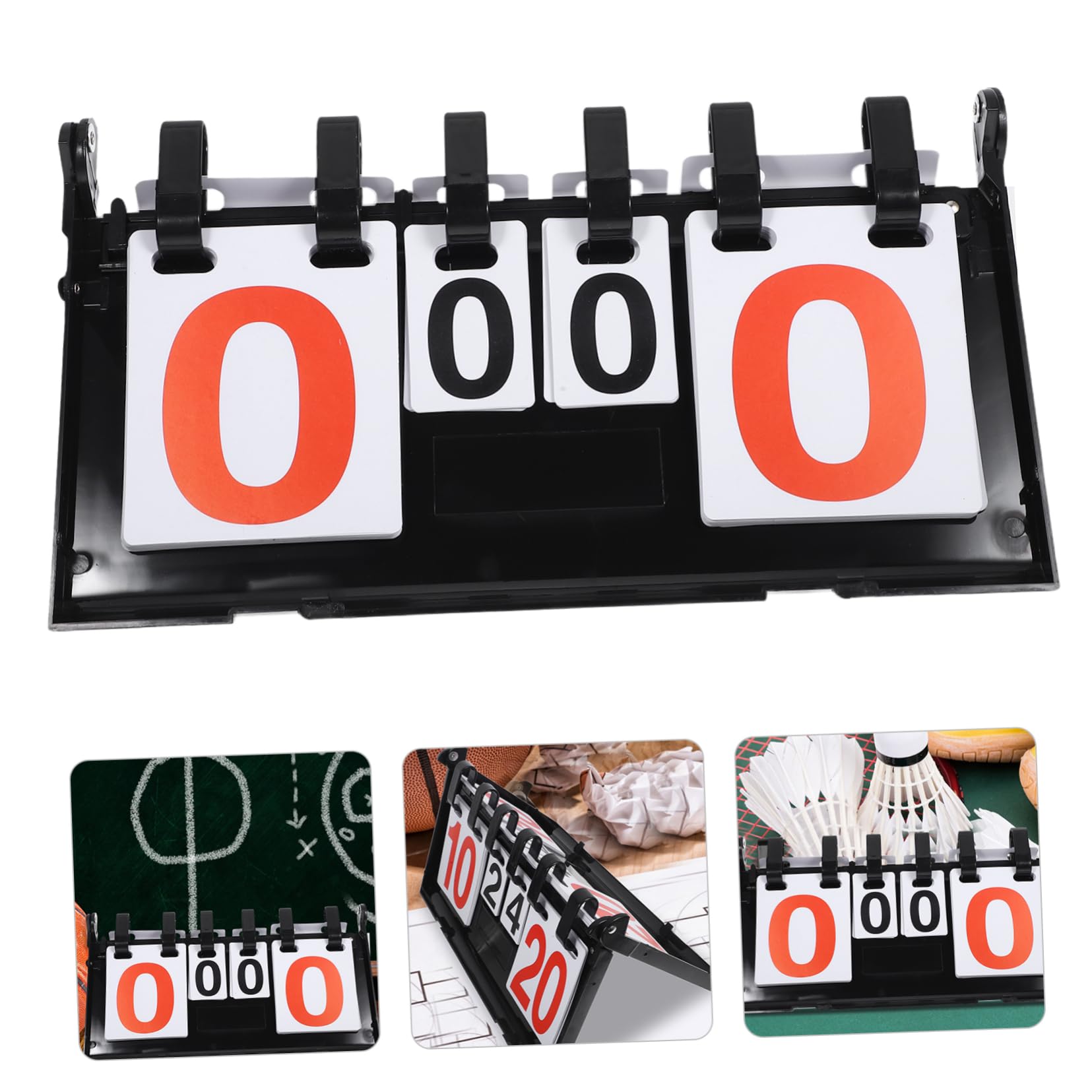 Happyyami Portable Basketball Scoreboard Score Boards for Games Reusable Scorekeeper