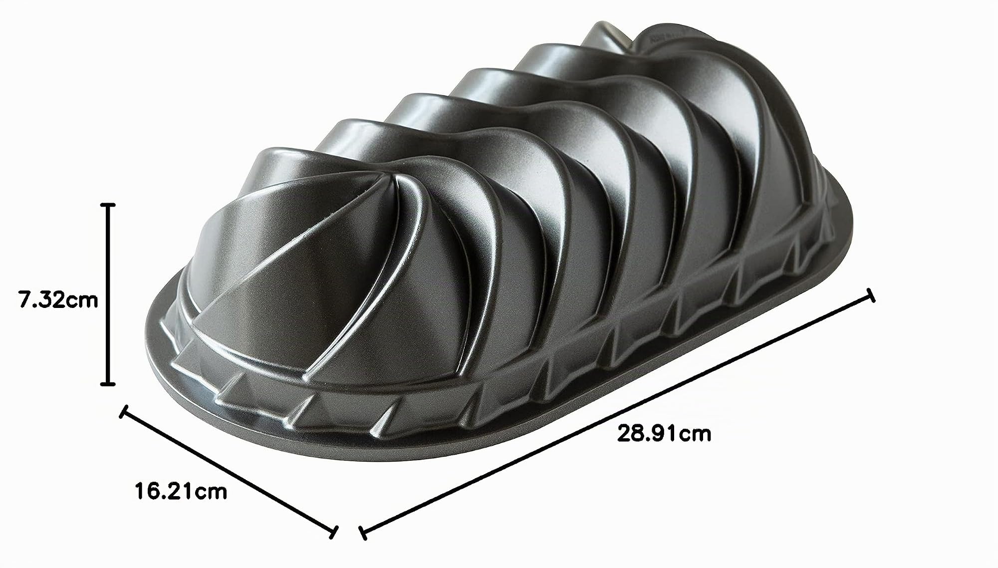 NordicWare Molde Forma de buzón, Aluminio, Oro, 29 x 16,3 x 7,4 cm